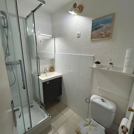 4 Couchages Climatise,piscine Privee,proche Centre Et Plages Apartment